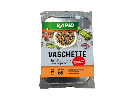 Vaschette 6 porzioni con coperchio