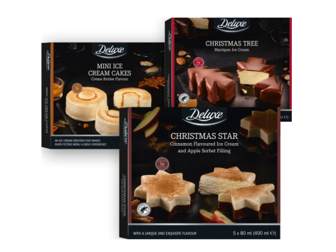 Gelato con forme di Natale