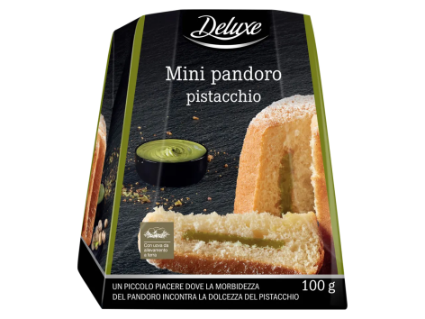 Mini pandoro con crema al pistacchio