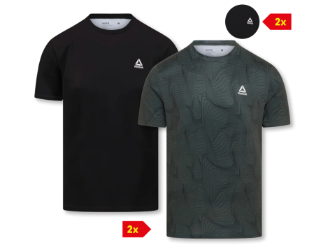 T-shirt sportiva da uomo, 2 pezzi