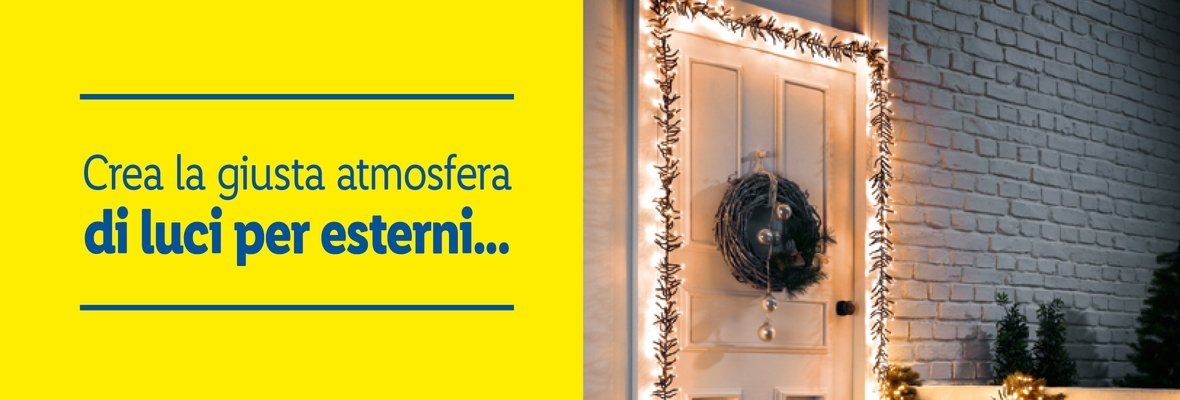 Crea la giusta atmosfera di luci