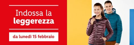 Abbigliamento - Offerte valide da lun 15 febbraio 2021