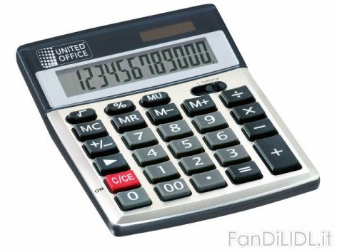 Calcolatrice da (Articoli per ufficio, cartacei, industriali)