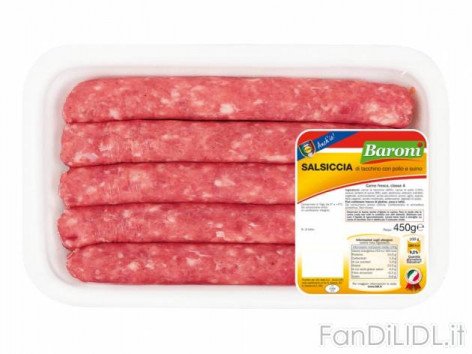Salsicce di tacchino (Articoli alimentari)