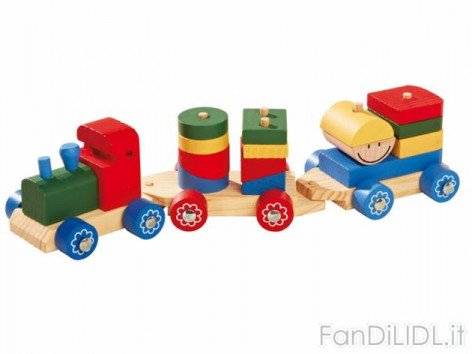 Trenino in legno (Per bambini)