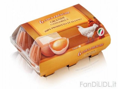 6 uova fresche Cat. (Articoli alimentari)
