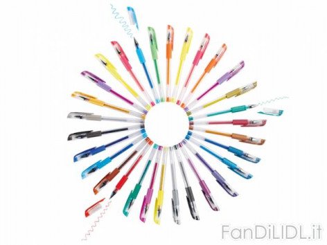 Penne gel, 30 pezzi (Articoli per ufficio, cartacei, industriali)