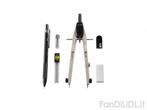 Set compasso (Articoli per ufficio, cartacei, industriali)