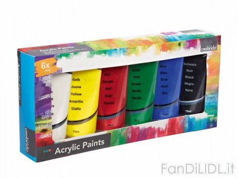 Set colori acrilici (Per bambini)
