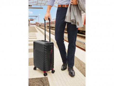 Trolley da viaggio in policarbonato 34,5L, nero