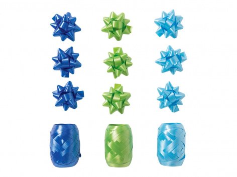 Carta da regalo, sacchetto regalo o set nastri e fiocchi per pacchi regalo
