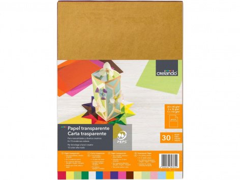Blocco carta/cartoncini colorati o carta trasparente