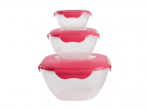 Set ciotole salvafreschezza, 3 pezzi
