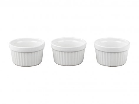 Pirofila o set 3 stampi per soufflé