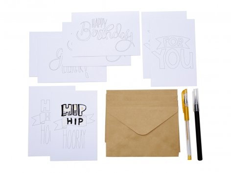 Set calligrafia, set biglietti o set decorazioni fai da te