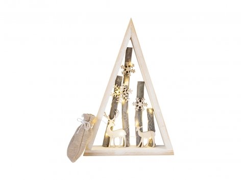 Decorazioni in legno con LED