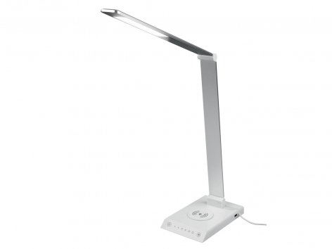 Lampada LED per scrivania con caricabatterie ad induzione