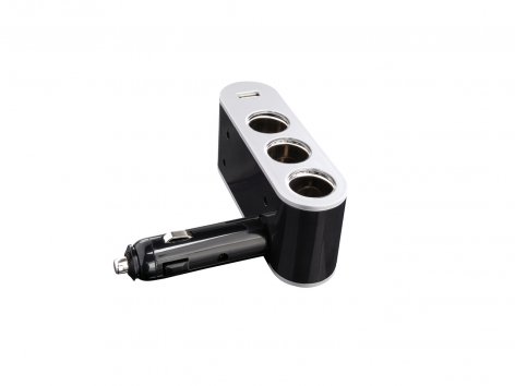 Adattatore triplo o caricabatterie USB  per auto