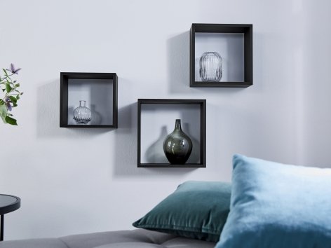 Set mensole a cubo, 3 pezzi