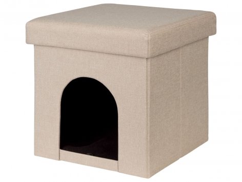 Pouf con cuccia per gatti