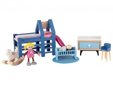 Set mobili in miniatura o set personaggi per casa delle bambole