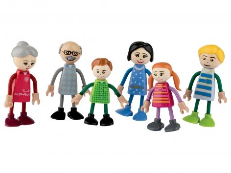 Set mobili in miniatura o set personaggi per casa delle bambole