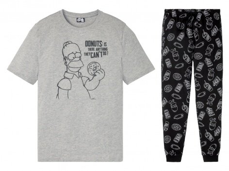 Pigiama da uomo "Batman, Jurassic World, The Simpsons"