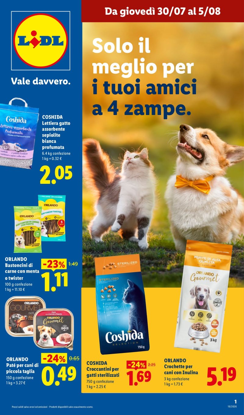 Pagina 1 del volantino Offerte valide dal 30/07 al 5/08