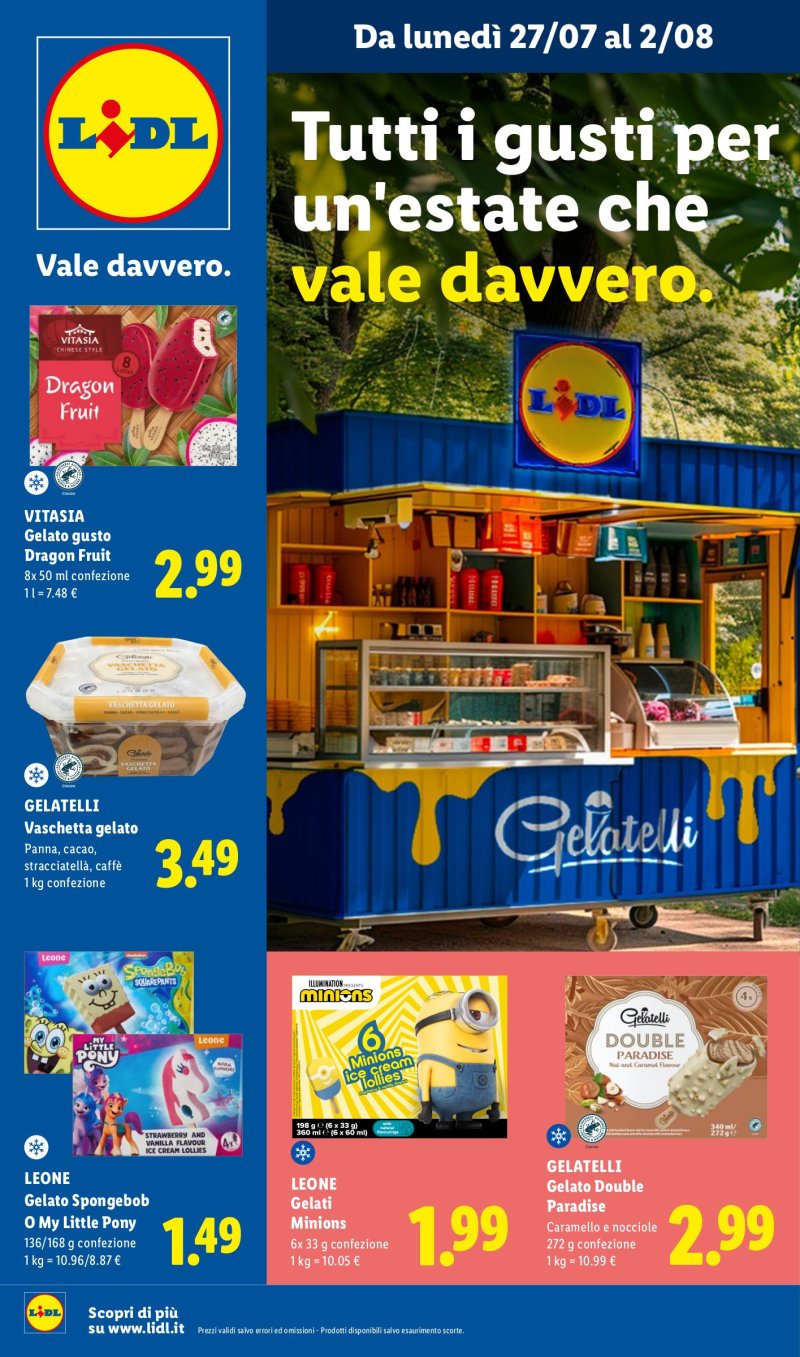 Pagina 1 del volantino Offerte valide dal 27/07 al 2/08
