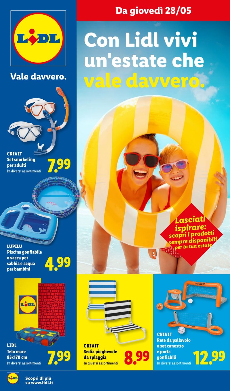 Pagina 1 del volantino I prodotti per la tua estate
