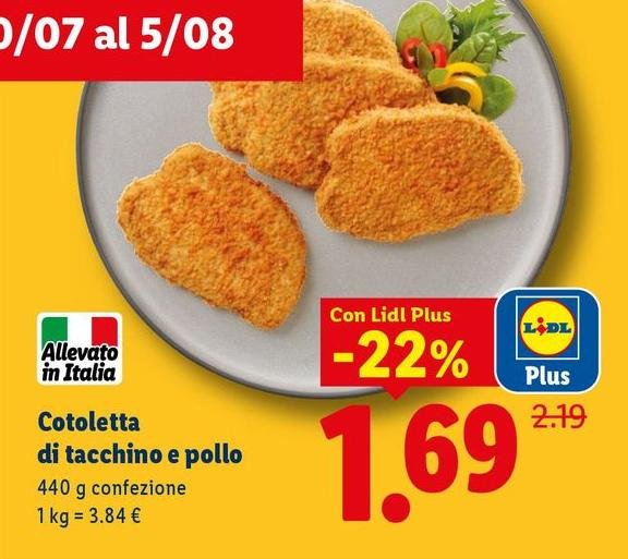 Cotoletta Di Tacchino E Pollo