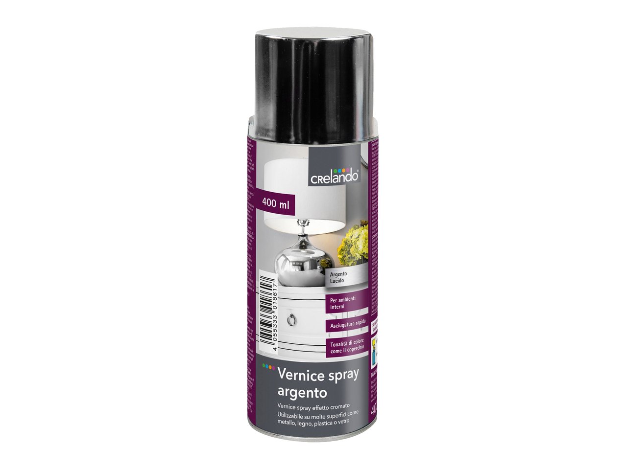 Vernice spray effetto pietra, metallica o argento