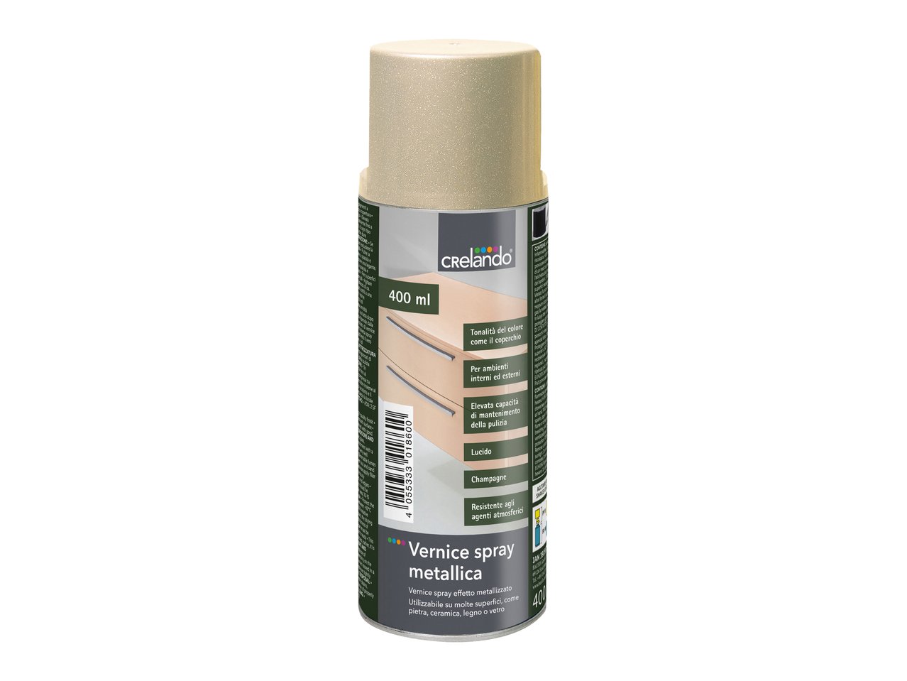 Vernice spray effetto pietra, metallica o argento