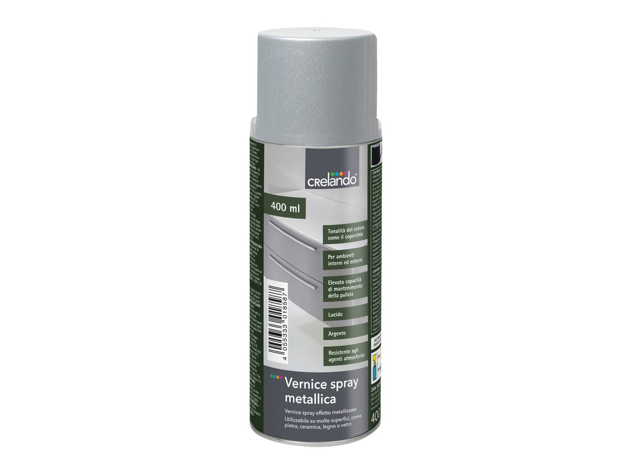 Vernice spray effetto pietra, metallica o argento
