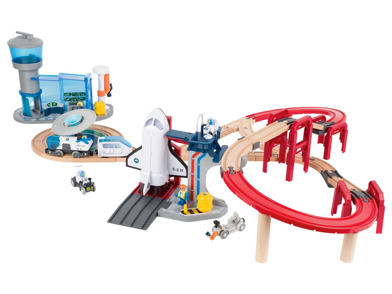 Pista in legno stazione spaziale