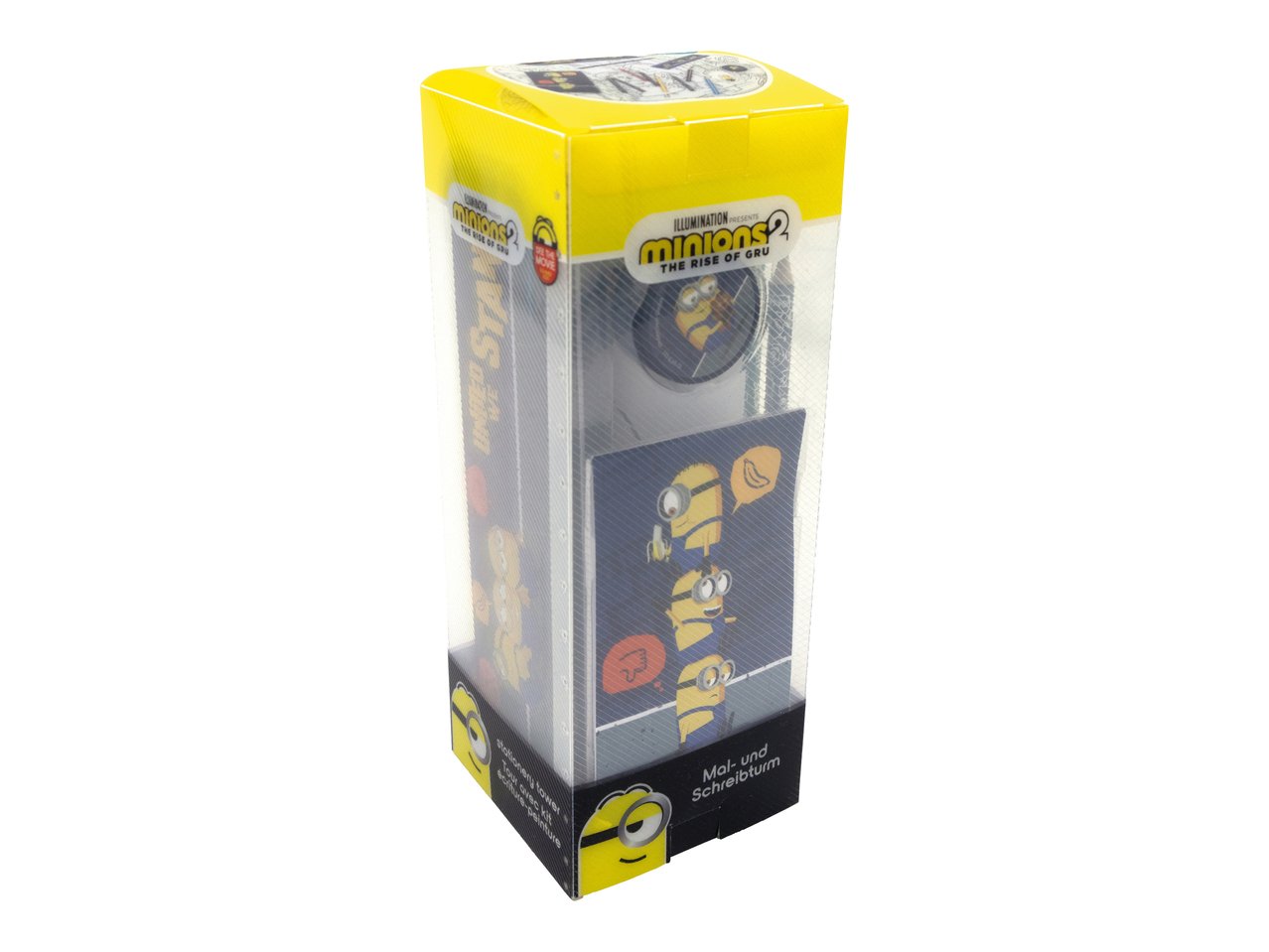 Astuccio con accessori e disegni da colorare "Frozen, Minions, Spiderman, Jurassic World"