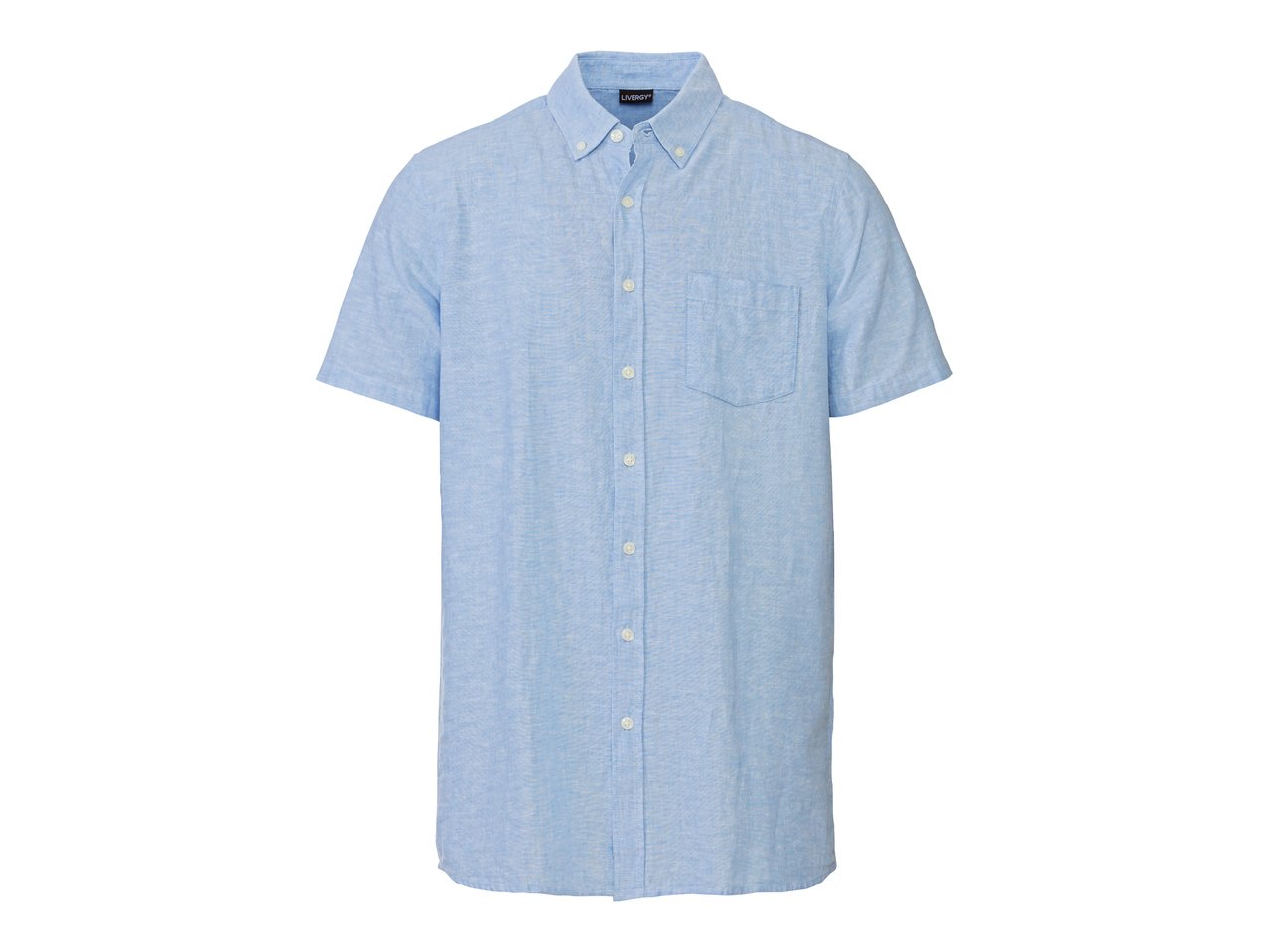 Camicia in lino a maniche corte da uomo
