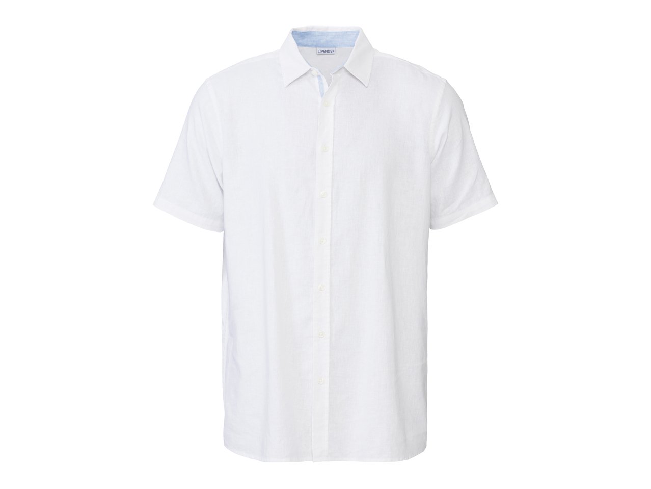 Camicia in lino a maniche corte da uomo