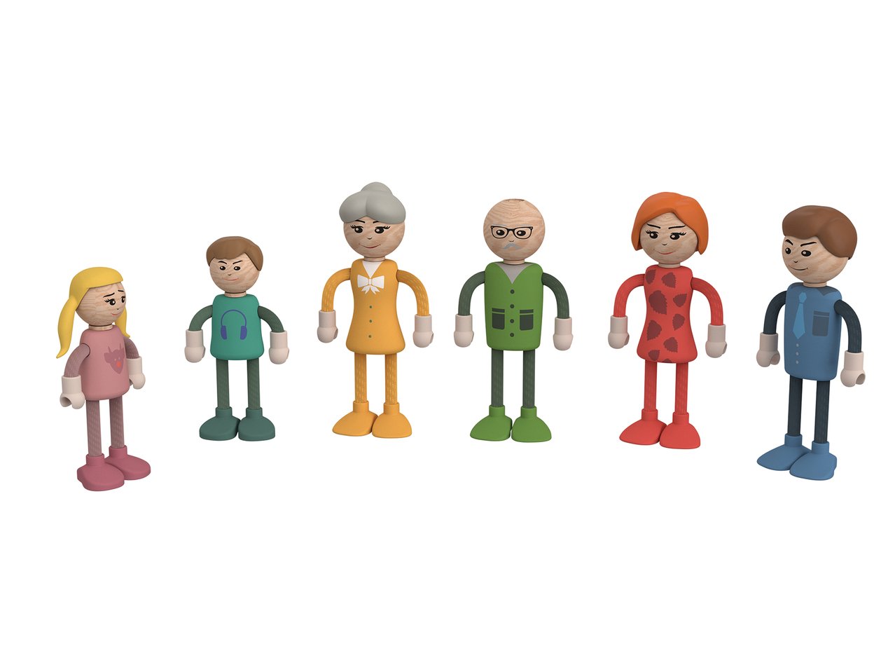 Set mobili in miniatura o set personaggi per casa bambole