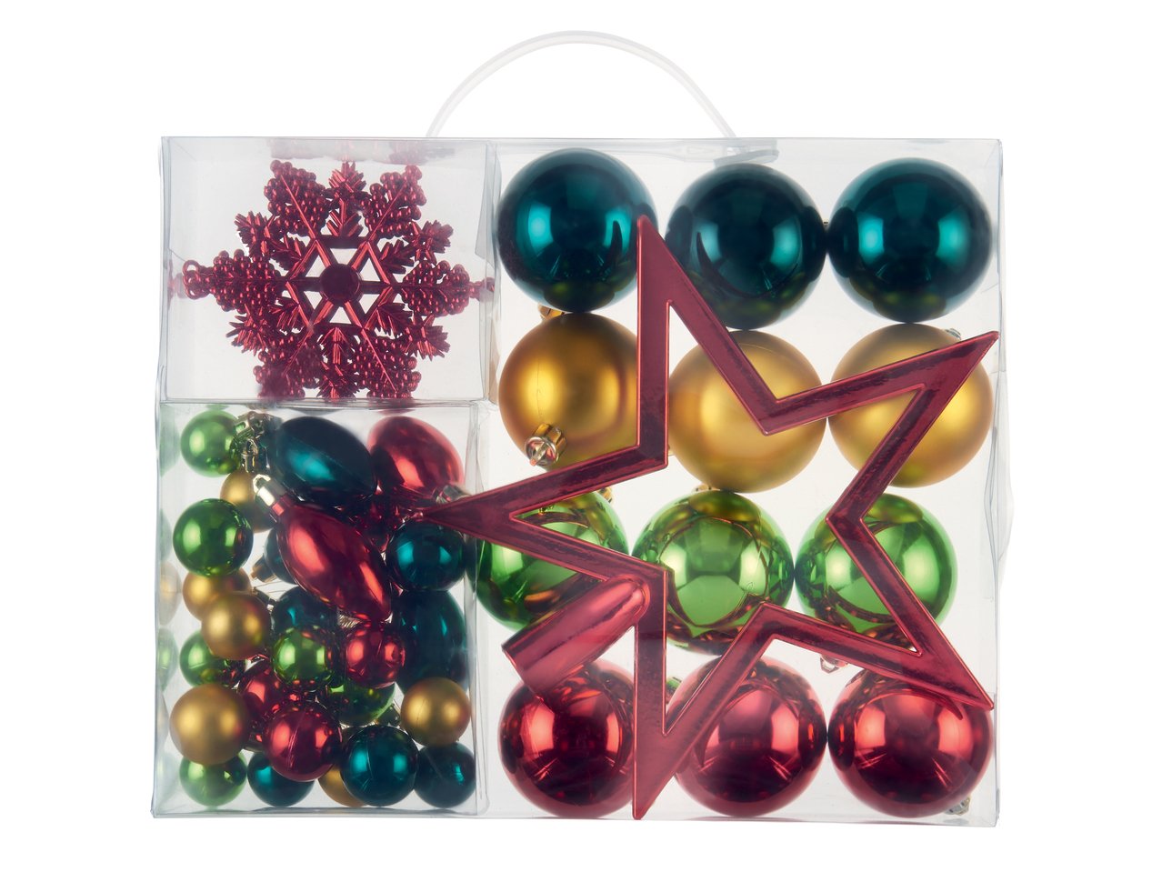 Decorazioni per albero di natale, 51 pezzi
