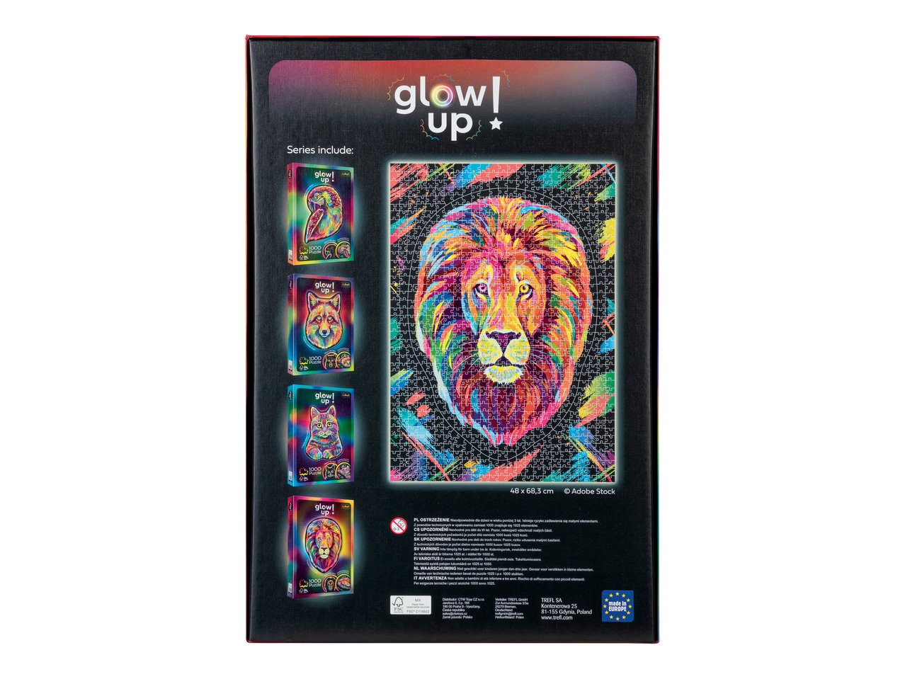 Puzzle fluorescente
