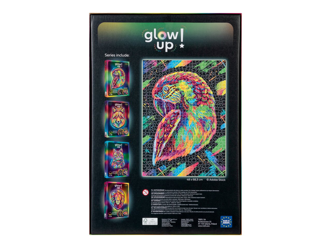 Puzzle fluorescente
