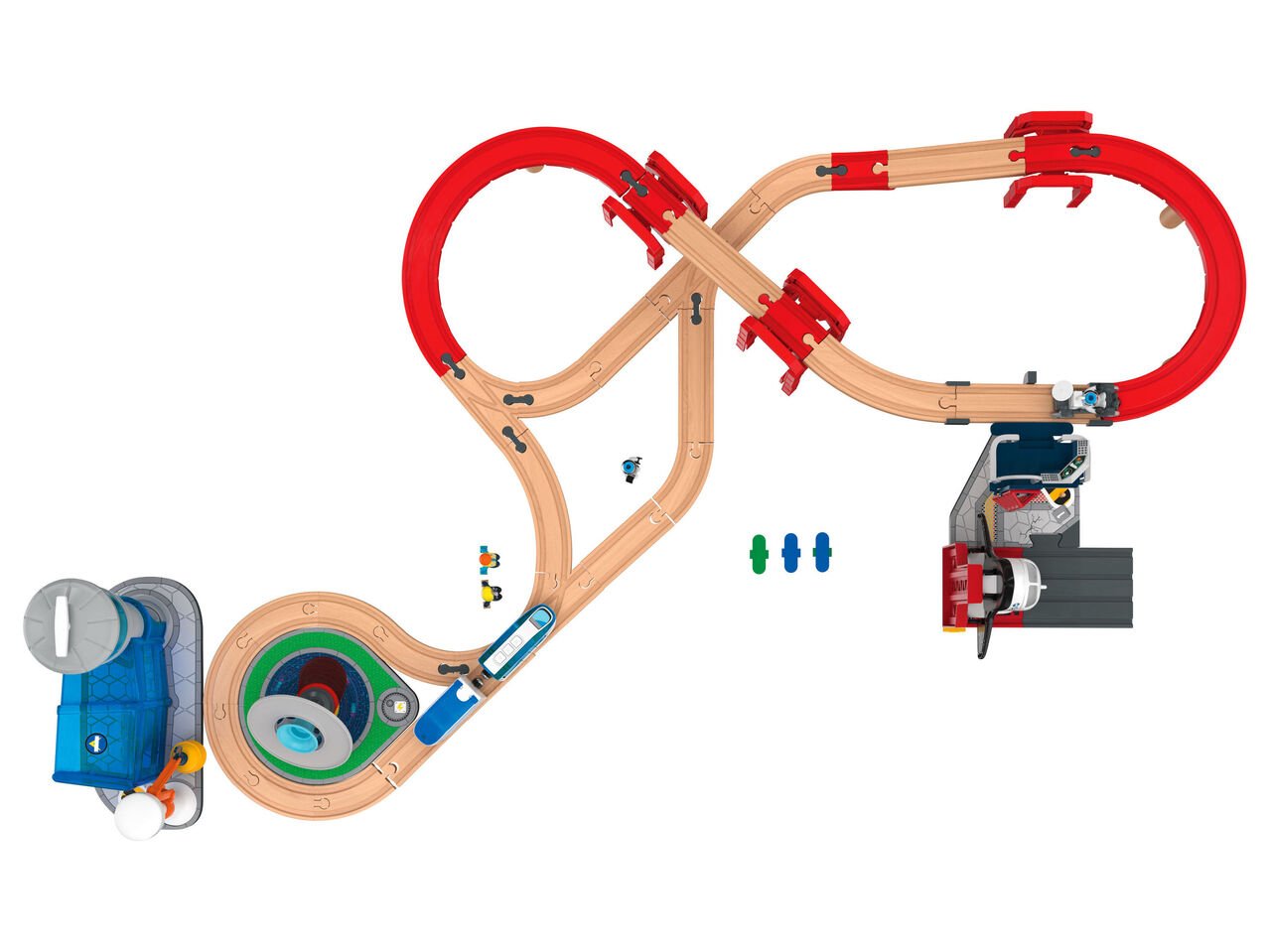 Pista in legno "Stazione spaziale"