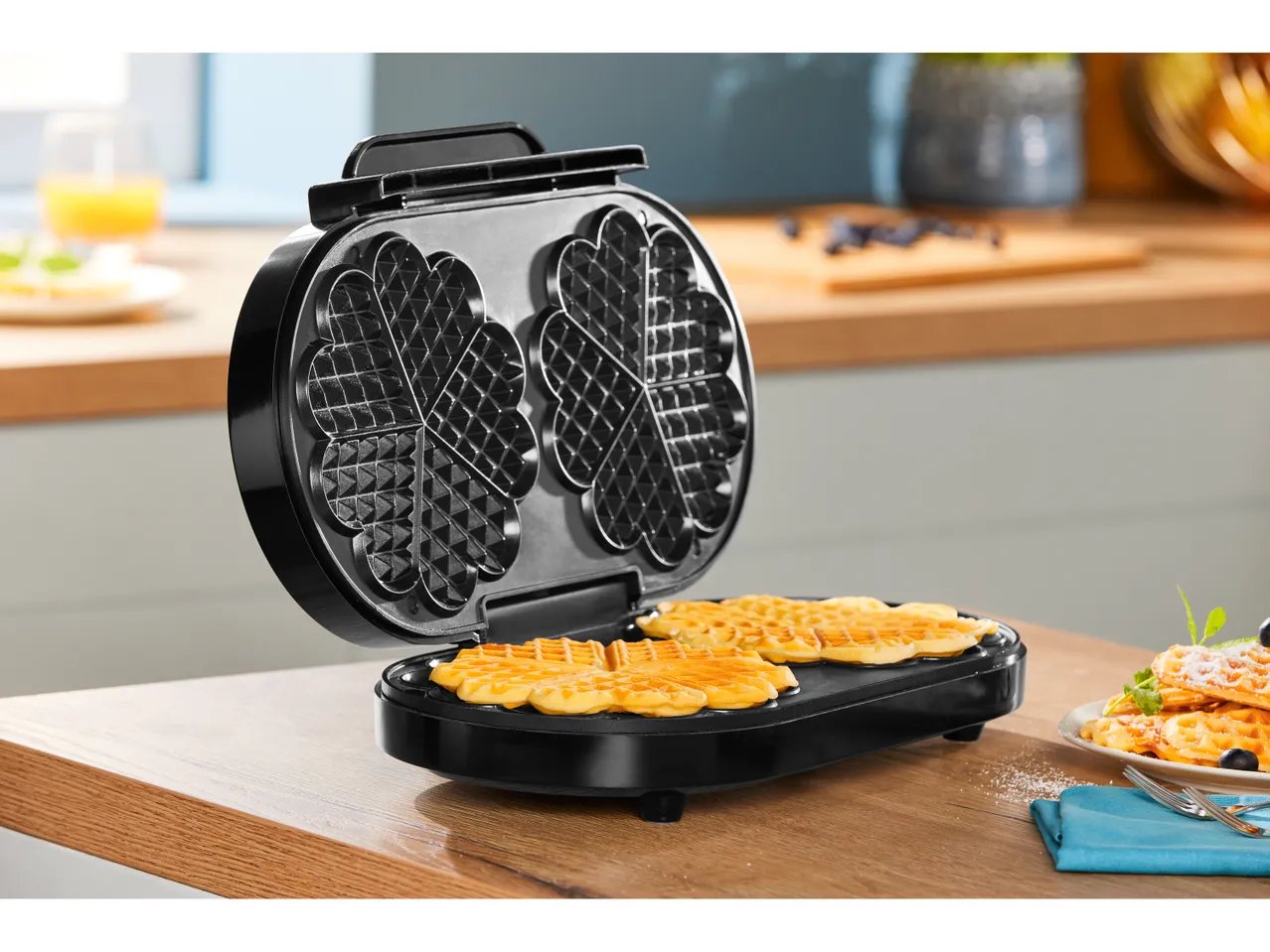 Piastra doppia per waffel