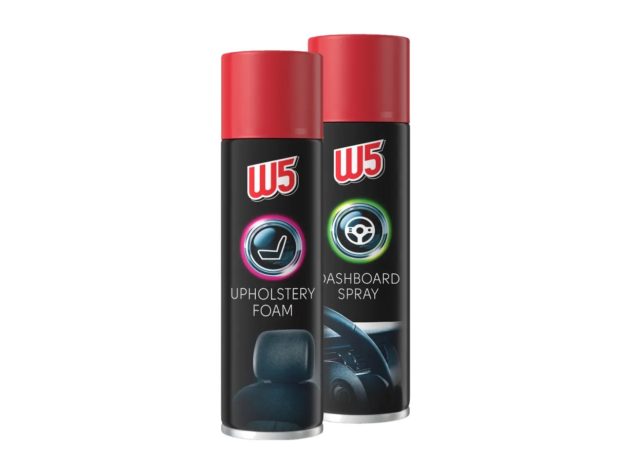 Spray per cruscotto o schiuma detergente per interni auto