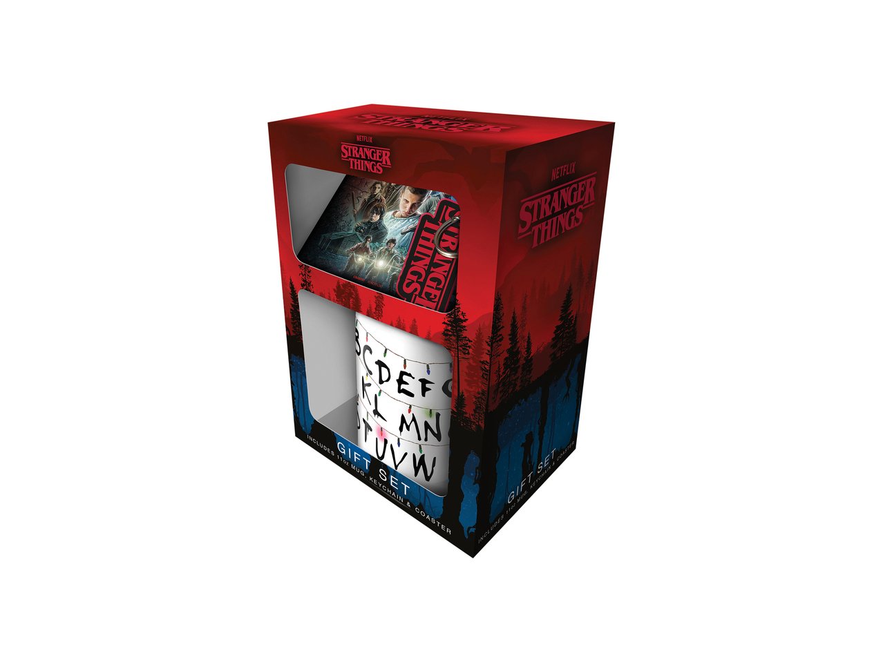 Tazza, quaderno o orologio da tavolo "Stranger Things, The Witcher"