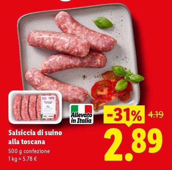 Salsiccia Di Suino Alla Toscana