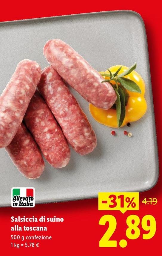 Salsiccia Di Suino Alla Toscana