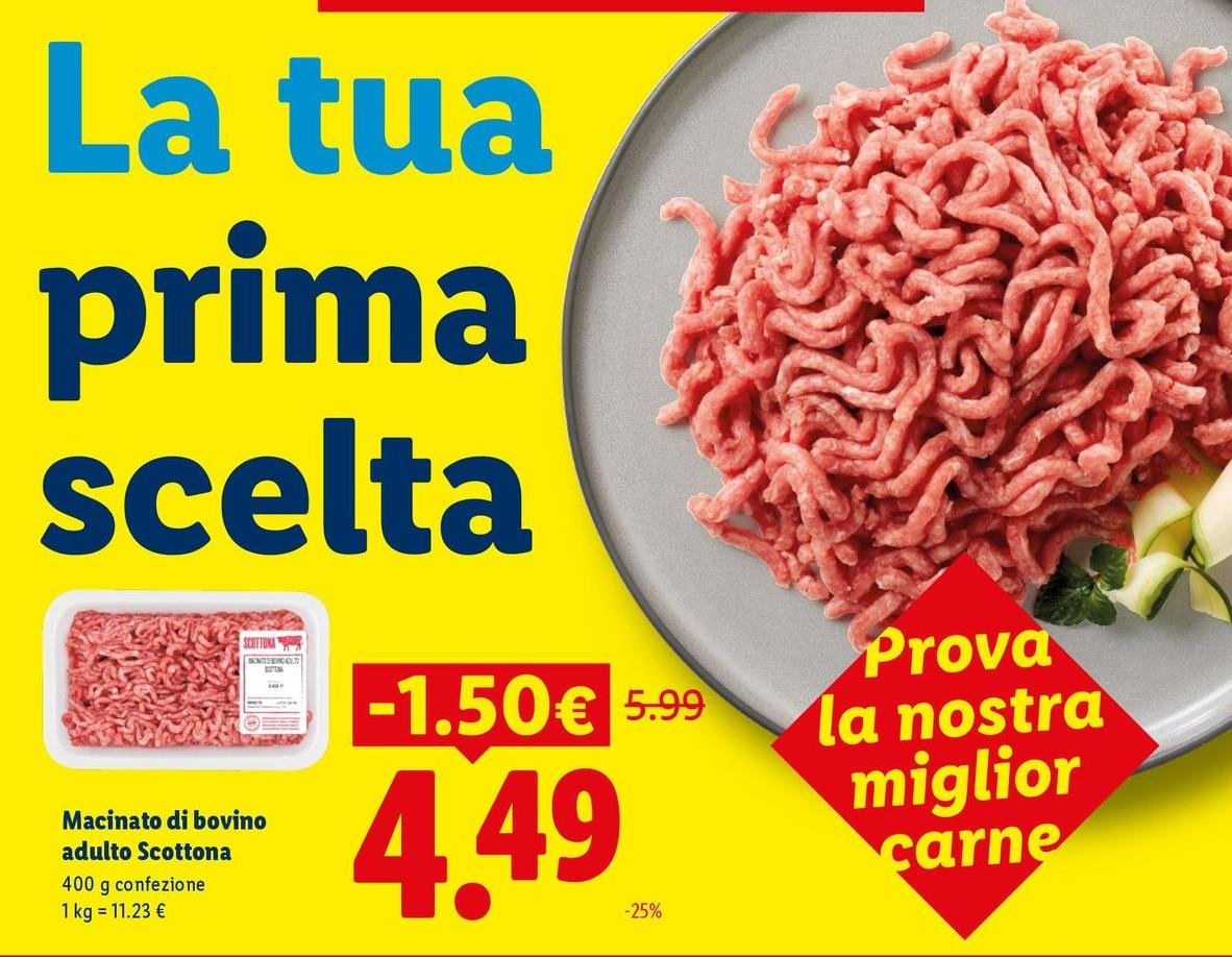 Macinato Di Bovino Adulto Scottona