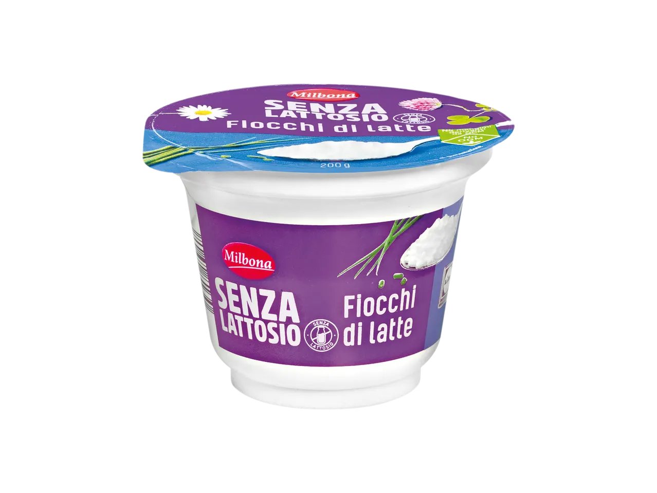 Fiocchi di latte senza lattosio